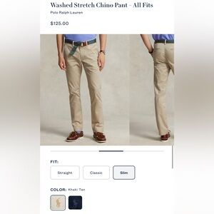 Polo Ralph Lauren Khaki Chino Pants